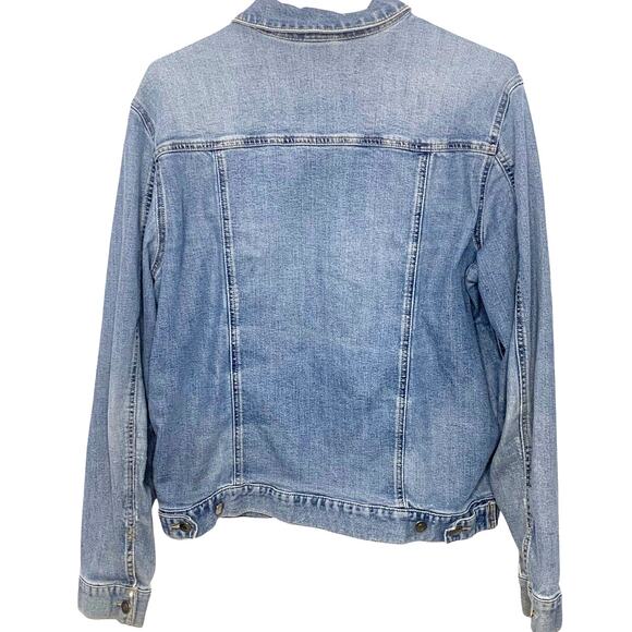 Vintage George Denim Trucker Jean Jacket 42-44 Blue Mens Button Front Work - Picture 2 of 14